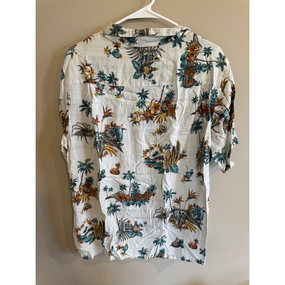 Batek Bay Mens Hawaiian Shirt Tropical Pineapple Vacation Button Up Large - Picture 4 of 4